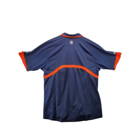 CHICAGO BEARS Shirt Men's Polo REEBOK Blue/Orange Size Extra Large - Picture 5 of 7